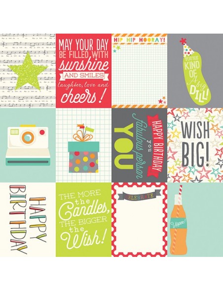 Simple Stories Let's Party, 3x4 Journaling Card Elements