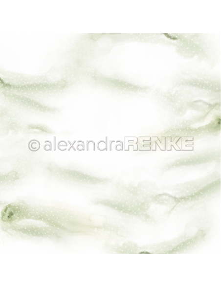 Alexandra Renke Cardstock una cara 30,5x30,5 cm, Schneegestöber grün