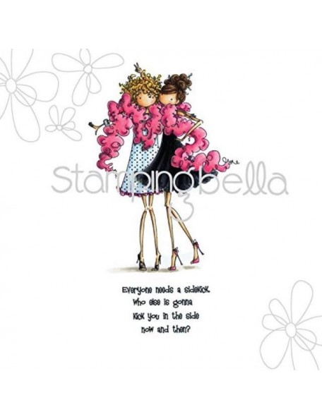 Stamping Bella Cling Rubber Stamp 4.5"X3" Patty & Dottie Friends Forever