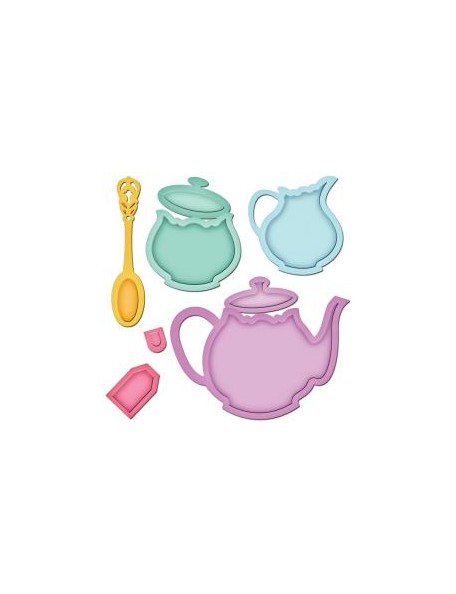 Spellbinders Shapeabilities Dies-Tea Service	