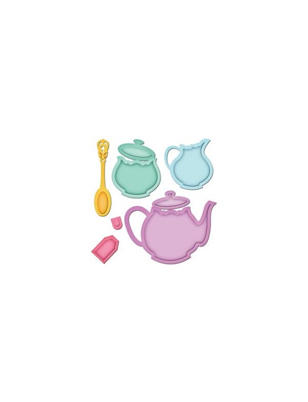 Spellbinders Shapeabilities Dies-Tea Service	