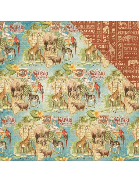 Graphic 45 Safari Adventure, Creatures Great & Small
