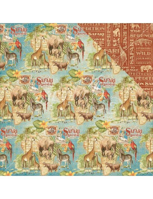 Graphic 45 Safari Adventure, Creatures Great & Small