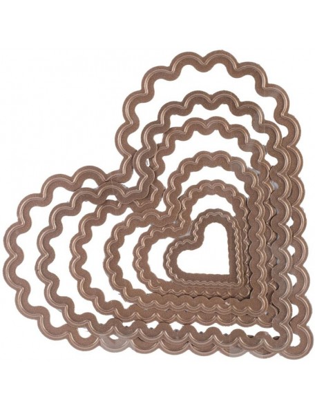 Spellbinders Nestabilities Dies Classic Scallop Hearts 