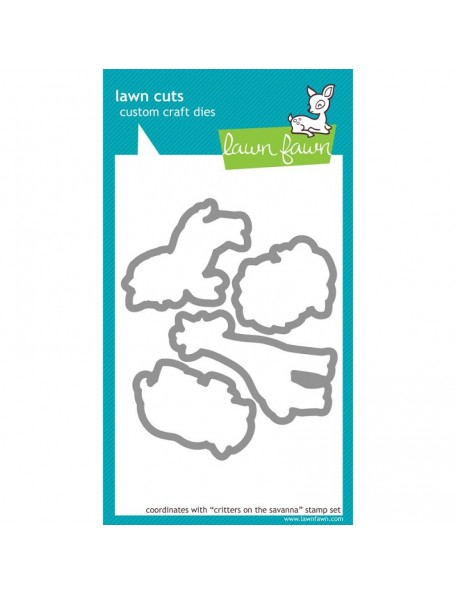 Lawn Fawn Critter On The Savanna Cuts Custom Craft Die