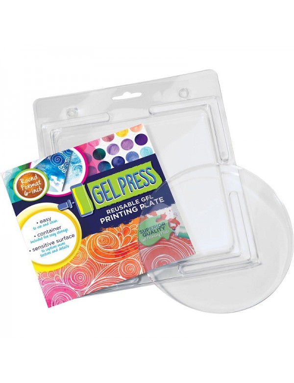 Gel Press Gel Plate 6" Circulo