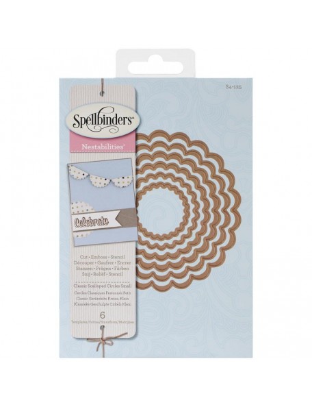 Spellbinders Nestabilities Dies Classic Scallop Circle Small 