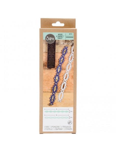 Sizzix Movers & Shapers Magnetic Die W/Thinlits By Jill Mac Fancy Chain