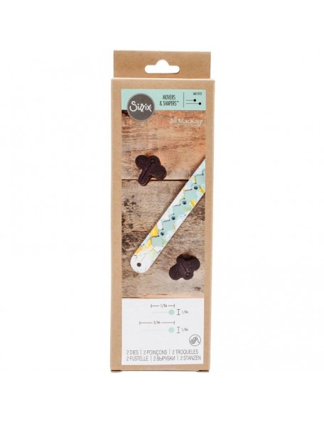 Sizzix Movers & Shapers Magnetic Die W/Thinlits By Jill Mac Button Holes